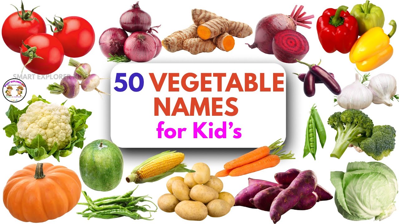 50 названий овощей на английском языке для детей 🥕 | STEM: раннее обучение и интересные факты о е...