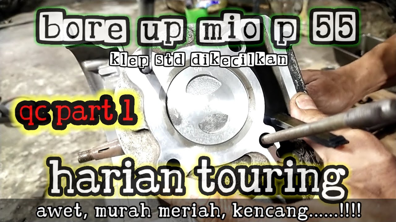 [ PART 1]Bore up mio klep std dikecilkan........apakah bisa !!!!!!!! @AM_TECH_RACING