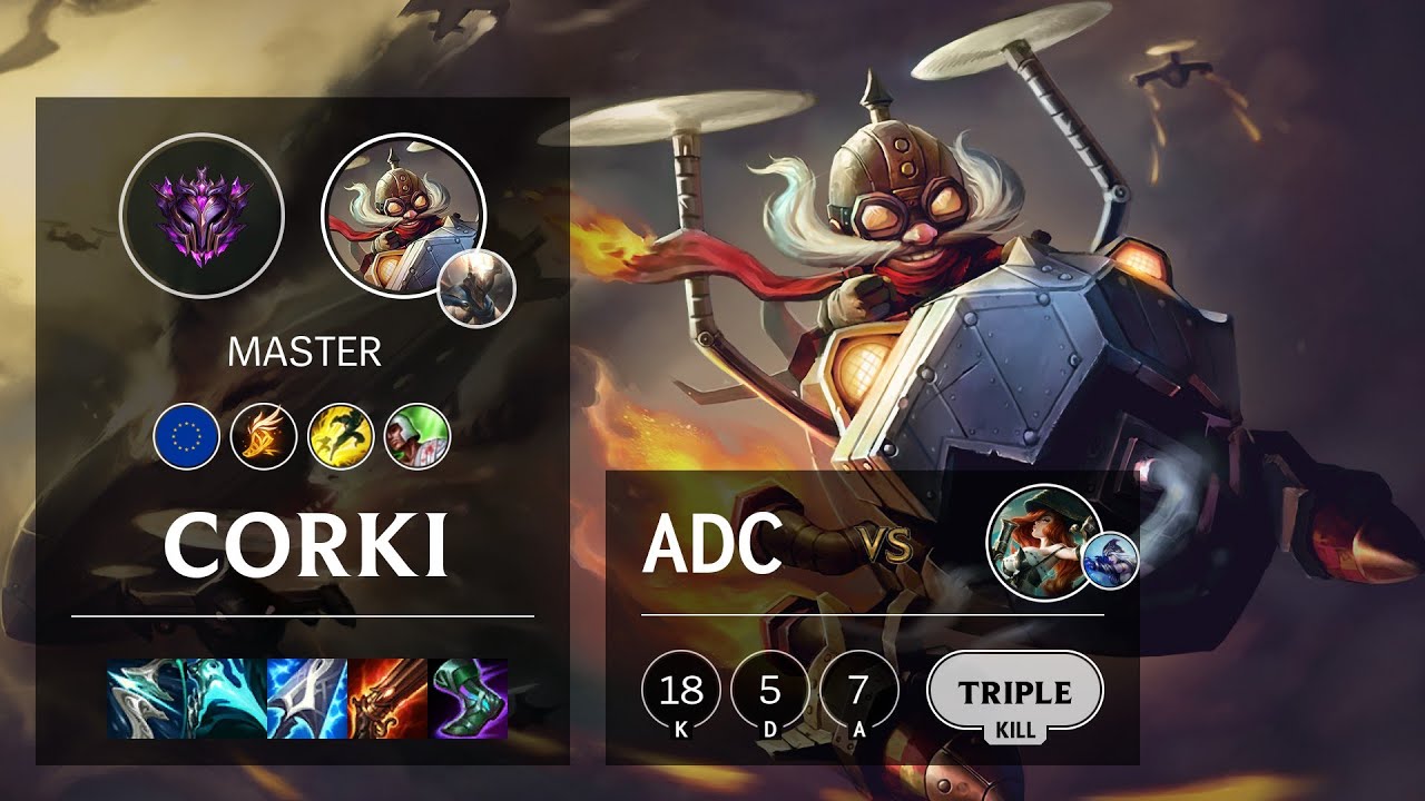 Corki ADC vs Miss Fortune - EUW Master Patch 10.25b