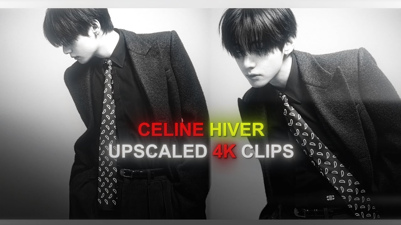 TAEHYUNG – CELINE HIVER UPSCALE 4K CLIP ||(AE SHARPEN+TOPAZ+CC) #kpop #thv 