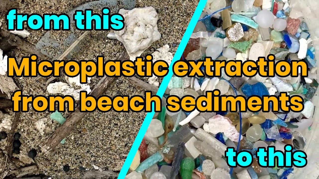 Microplastic extraction from beach sediments