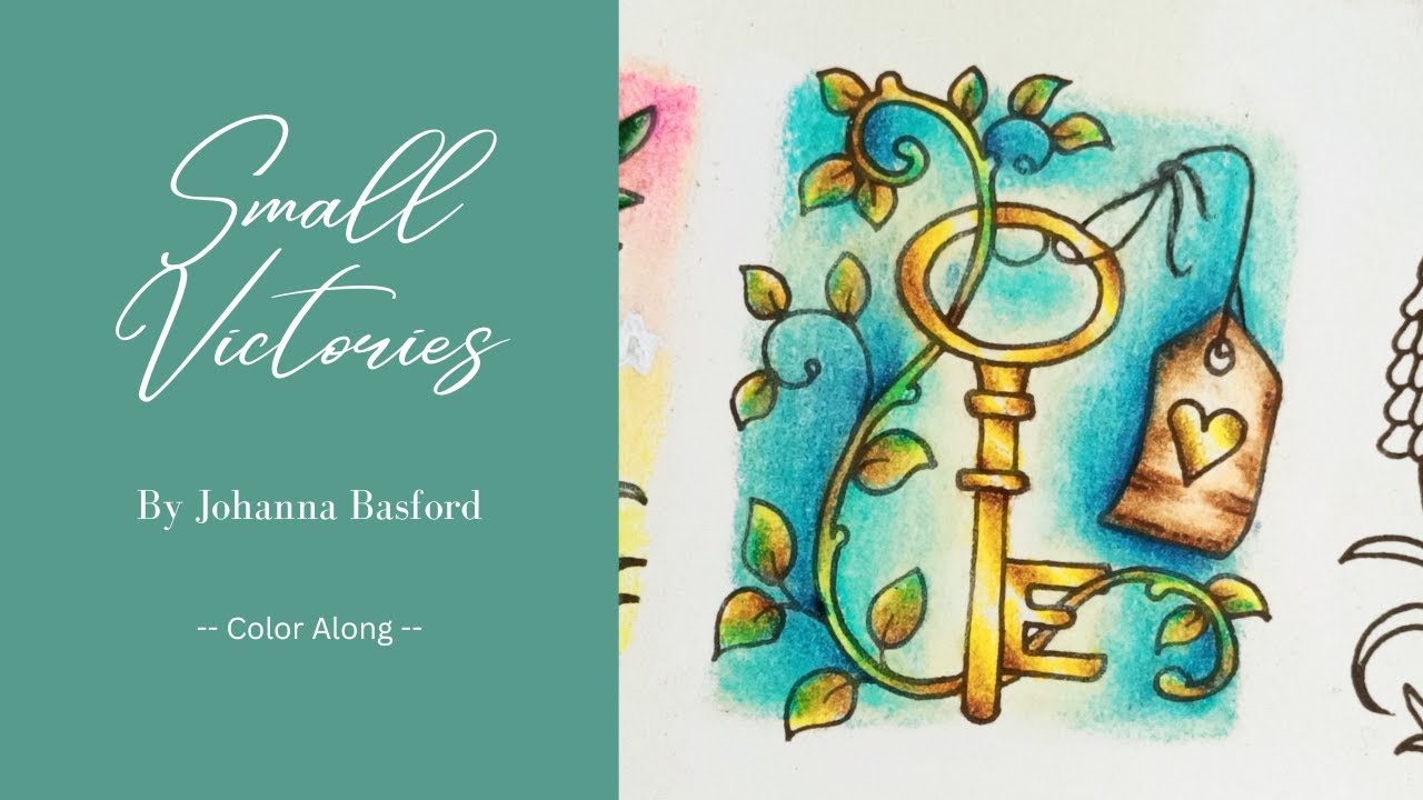 Mini Key - Color Along - Prismacolor Pencils - Small Victories by Johanna Basford