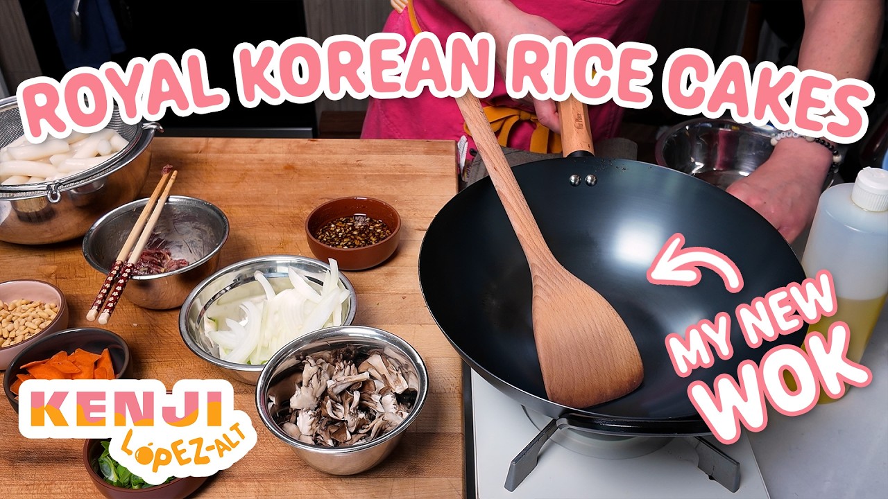 Royal Tteokbokki (Stir-Fried Korean Rice Cakes with Soy Sauce and Beef) | Kenji's Cooking Show