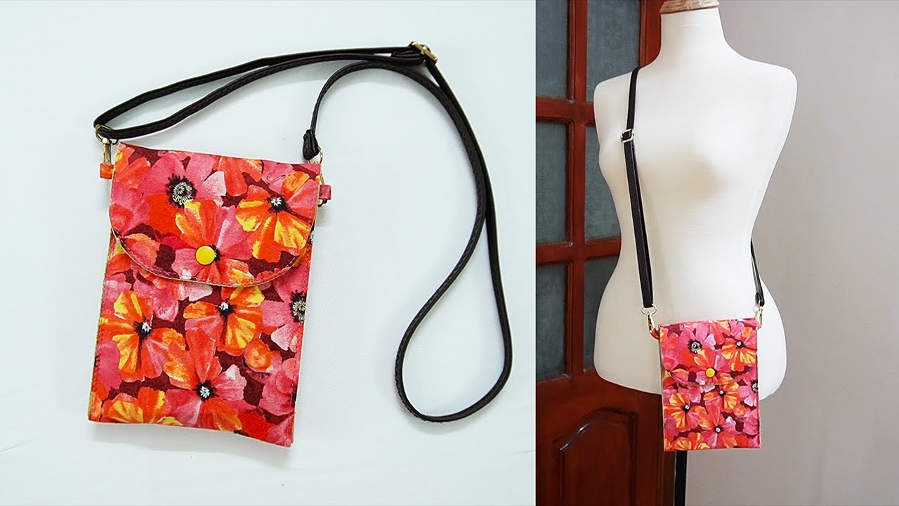 Gift Sewing Idea 💟 So Easy Phone Bag Sewing