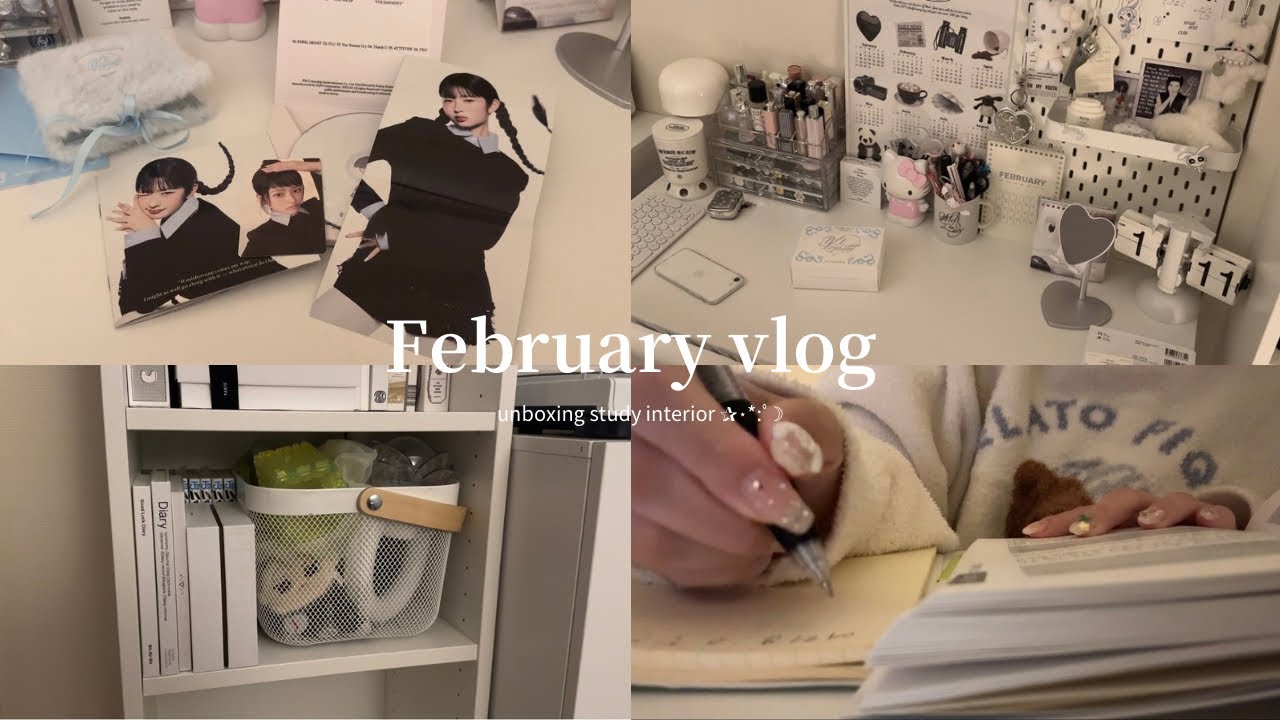 ［vlog］社会人オタクの一週間切り取り🕊️お部屋のインテリアを充実させる🗓️韓国語の勉強,iveアルバム開封,トレカ収納 etc..(sub)