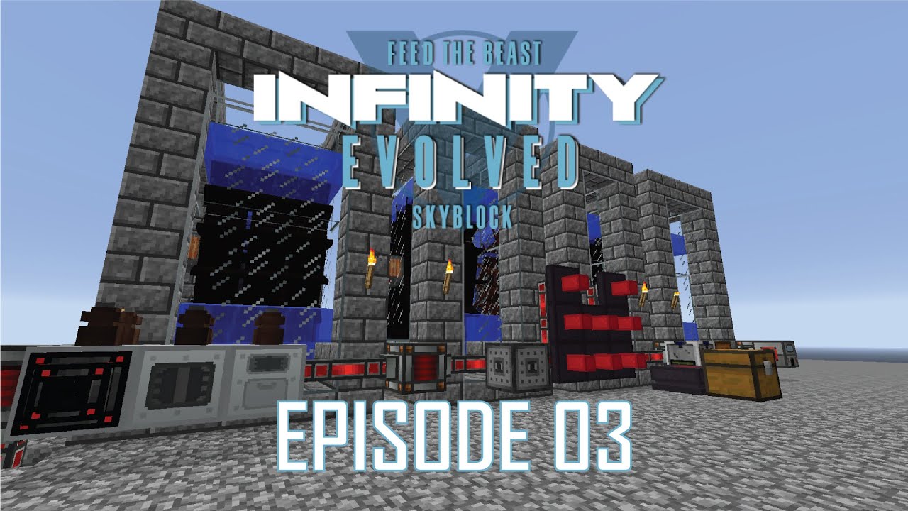 FTB Infinity Evolved Skyblock - 03 - WATER POWER [EXPERT MODE]