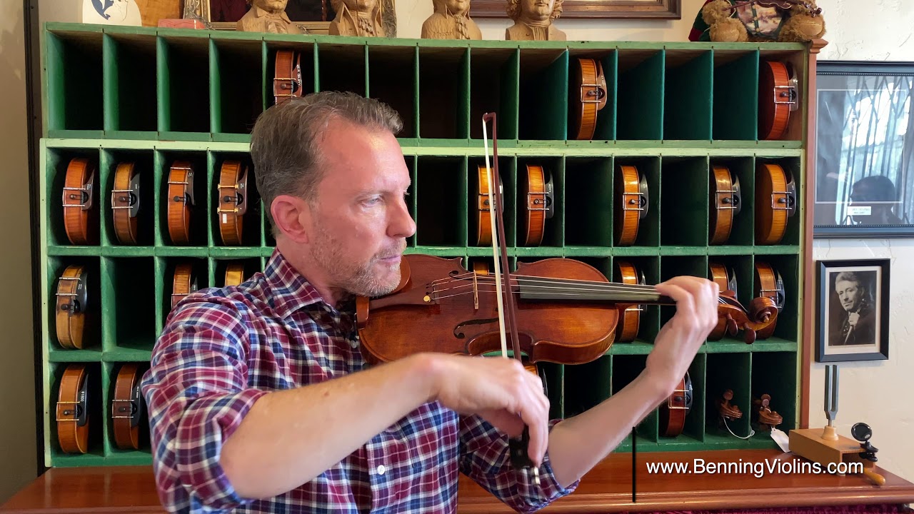 2019 Guarneri &lsquo;Vieuxtemps&rdquo; Model Fine Violin Crafted by Violinmaker Eric Benning
