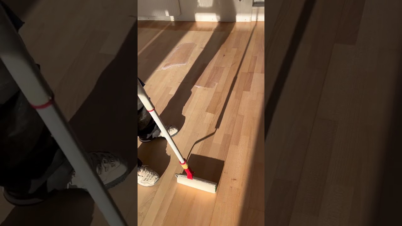 Schiffsboden Parkett aus Buche versiegeln