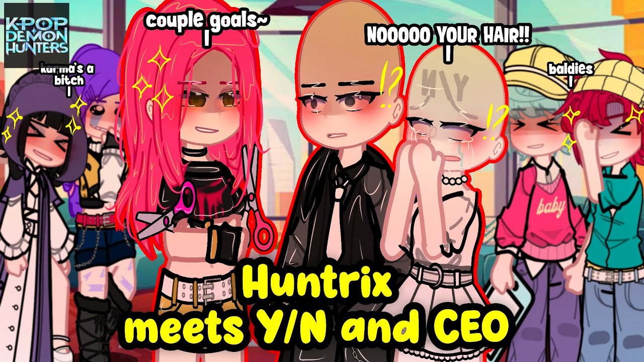 HUNTRIX Meets Y/N and CEO! || KPOP Demon Hunters || Ft. Saja Boys || Ships || Part 2/2 || GACHA