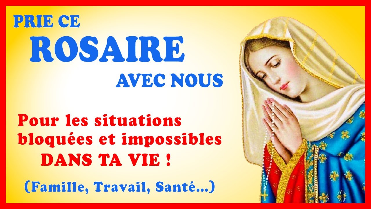 ROSAIRE - Prie avec nous 🙏 Famille, Travail, Santé… #PÂQUES