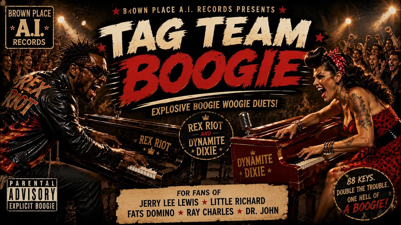 Tag Team Boogie | Rex Riot & Dynamite Dixie | Jerry Lee Lewis, Little Richard & Fats Domino Vibe