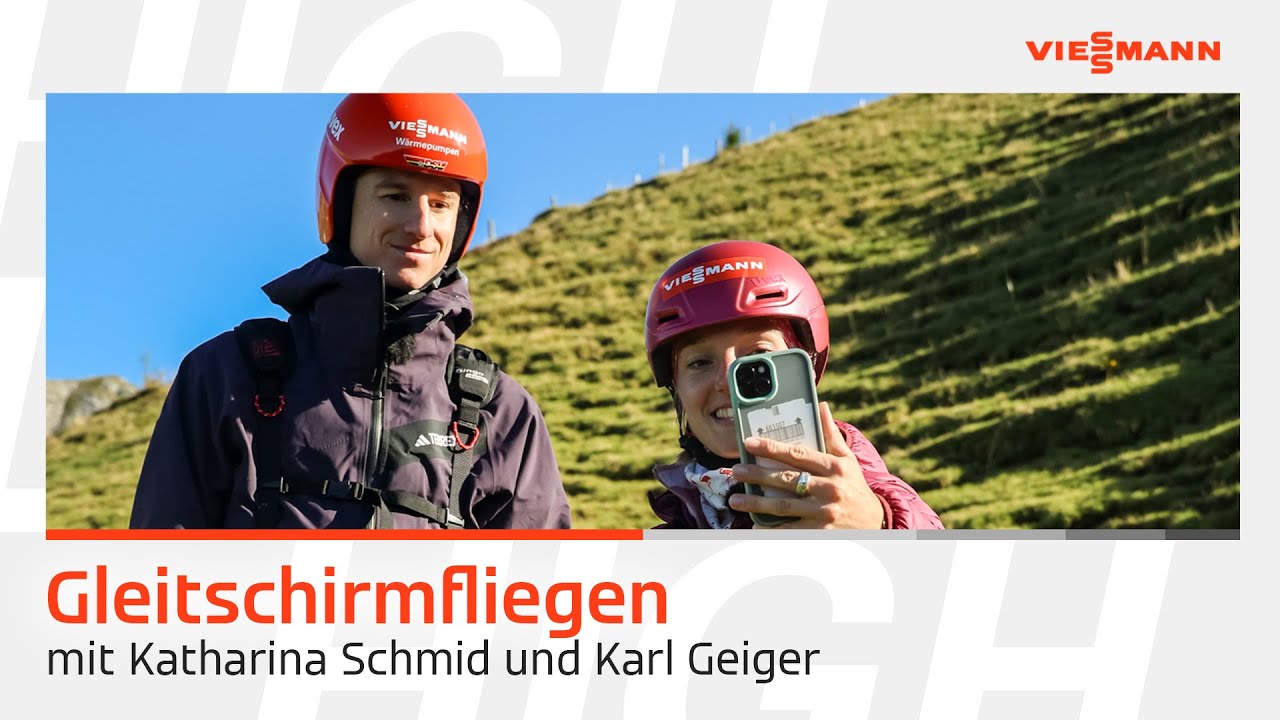 Gleitschirmfliegen mit Katharina Schmid und Karl Geiger