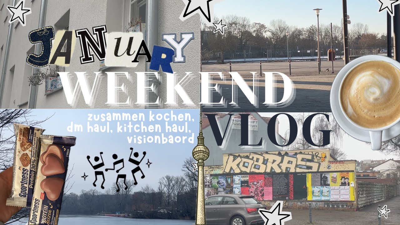 WEEKEND VLOG IN BERLINSKI - vision board, zusammen kochen, dm haul, sostrene grene, taste tests...