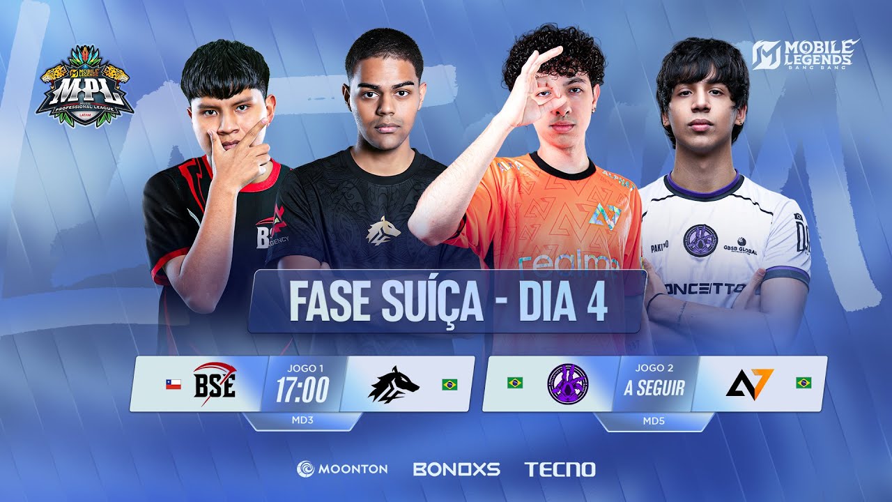 🔴 AO VIVO | MPL LATAM Season 4 MLBB | Fase Su&iacute;&ccedil;a - Dia 4