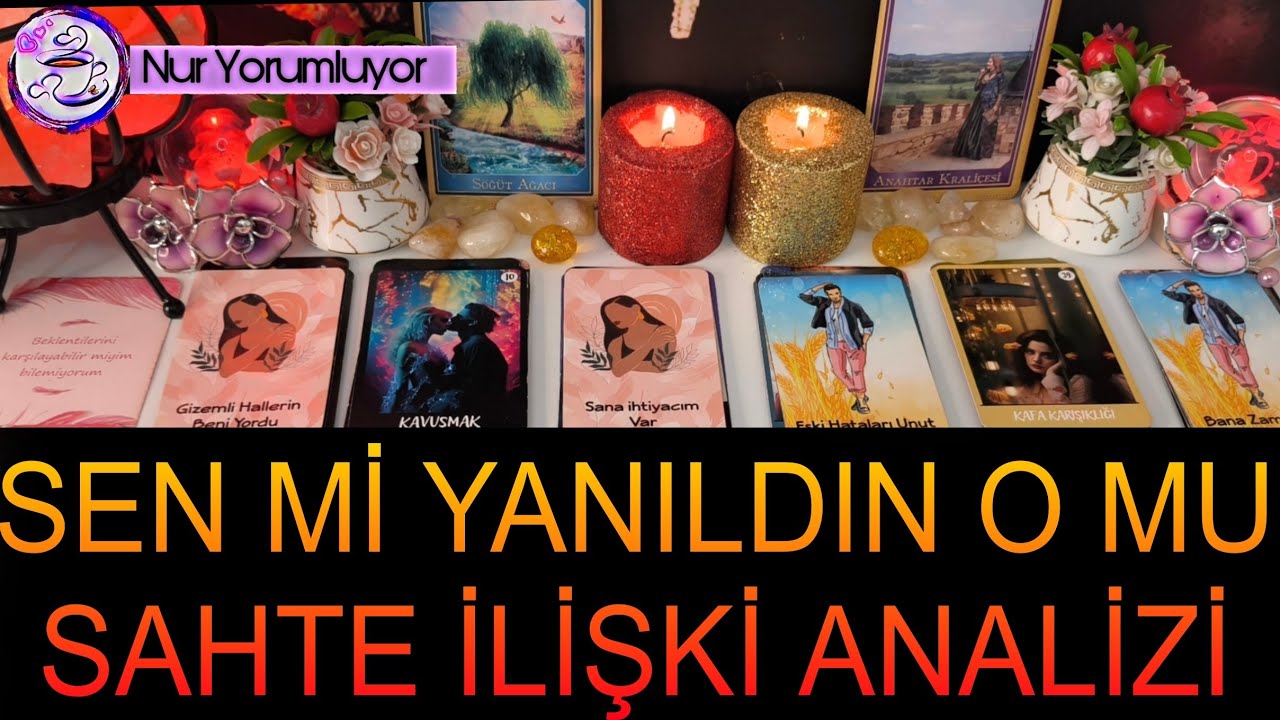 SEN Mİ YANILIYORSUN ⁉️O MU SAHTE ⁉️DERİN İLİŞKİ ANALİZİ 🔮#tarot #keşfet 