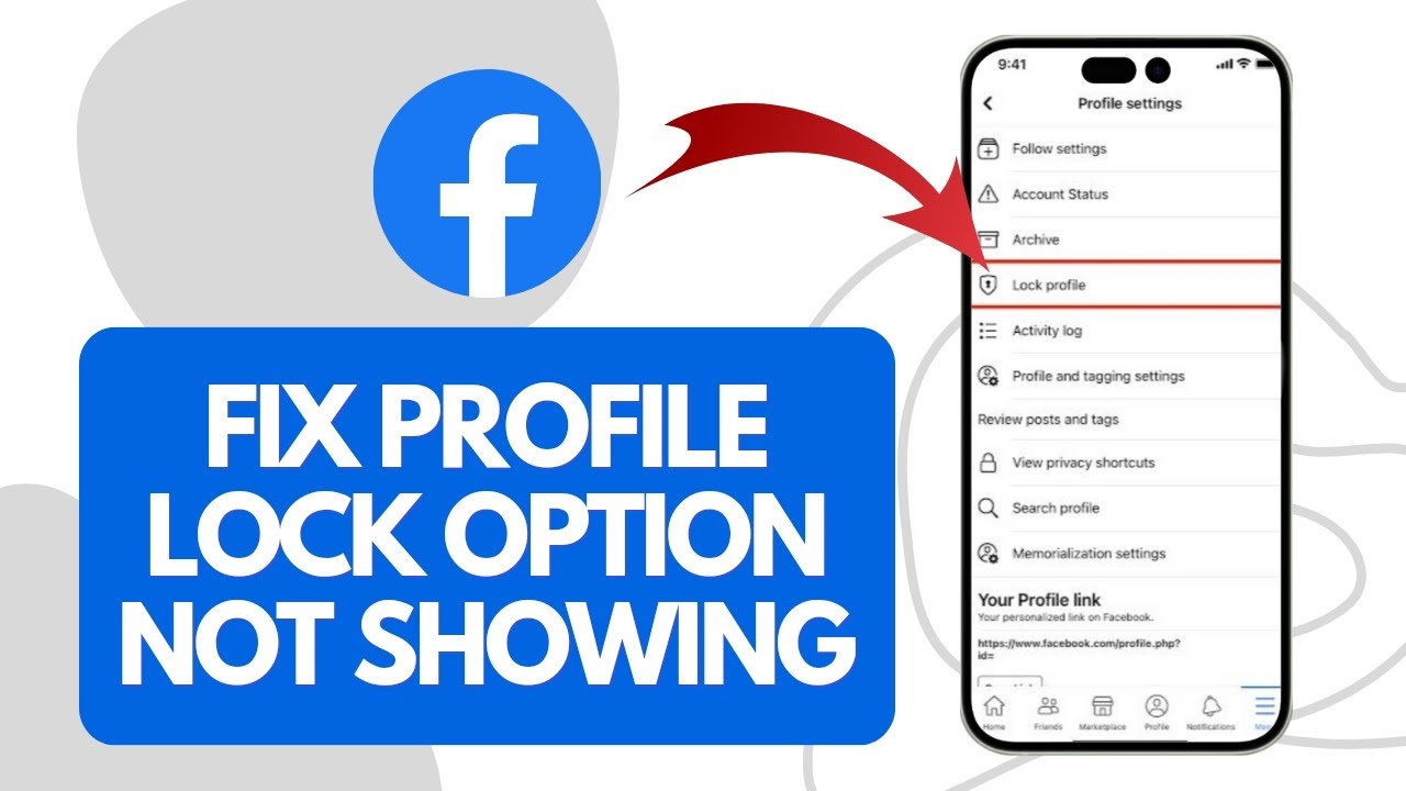 Как исправить опцию блокировки профиля Facebook (не отображается)