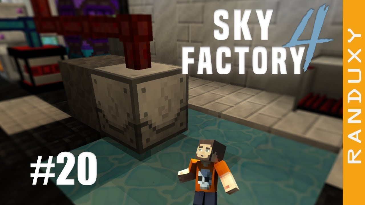 SkyFactory 4 - Ep.20 - Auto Fisher, Create and eat Storage Upgrade by Cyclic.