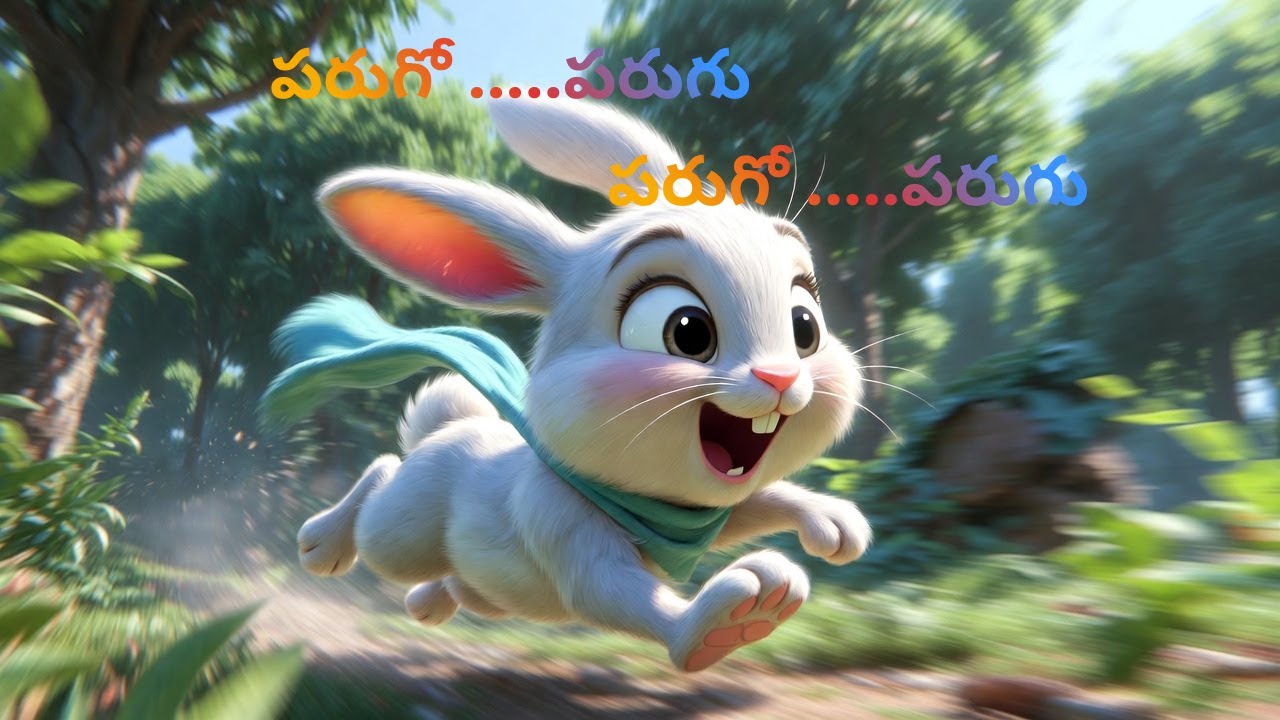 🌟🐰 పరుగో ...పరుగు! ఆకాశం విరిగి పడిందా?🐰🌟parugo.....parugu🌟