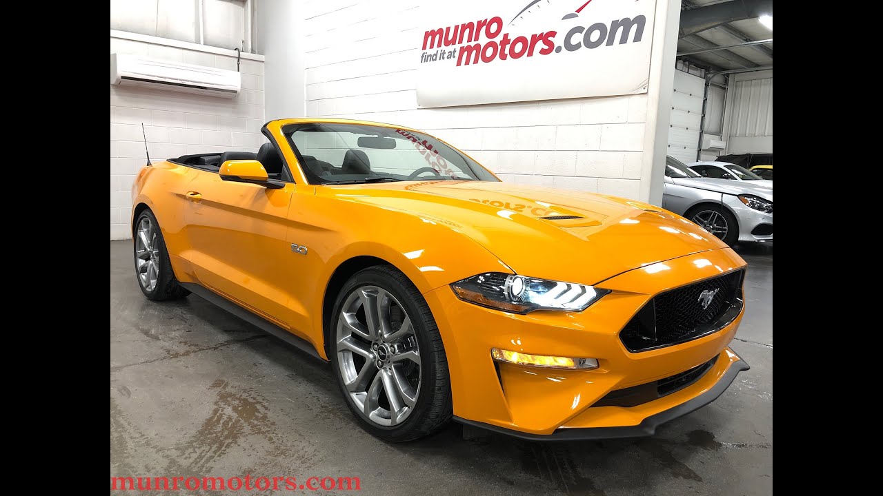 2018 FORD MUSTANG GT  SOLD SOLD SOLD PREMIUM ORANGE FURY NAV 10 SPEED AUTO Munro Motors