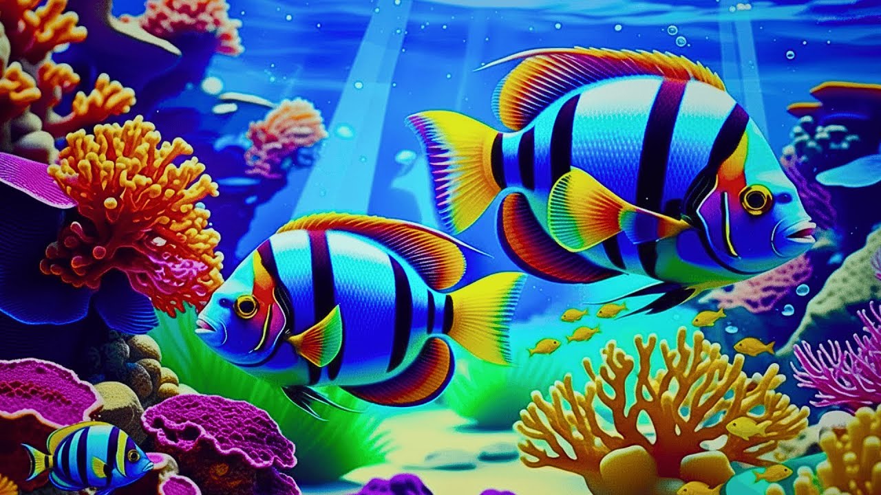 The Best 4K Aquarium 🐠 Dive Into The Mesmerizing Underwater Realm, Sea Jellyfish, Coral Reefs