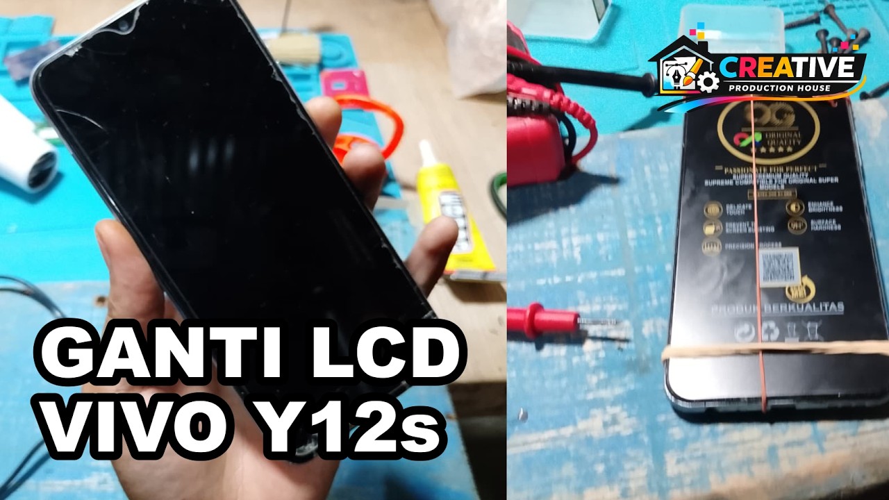 Ganti LCD HP Vivo Y12s || Replacing the LCD of the Vivo Y12s cellphone