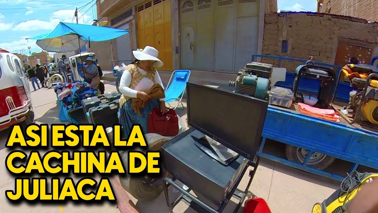 asi esta la gran cachina de juliaca / ya rodeando mercado san jose