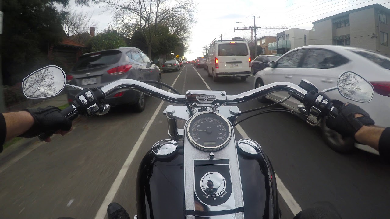Harley Davidson Softail ride, Melbourne - Australia GoPro Hero 5 chest mount