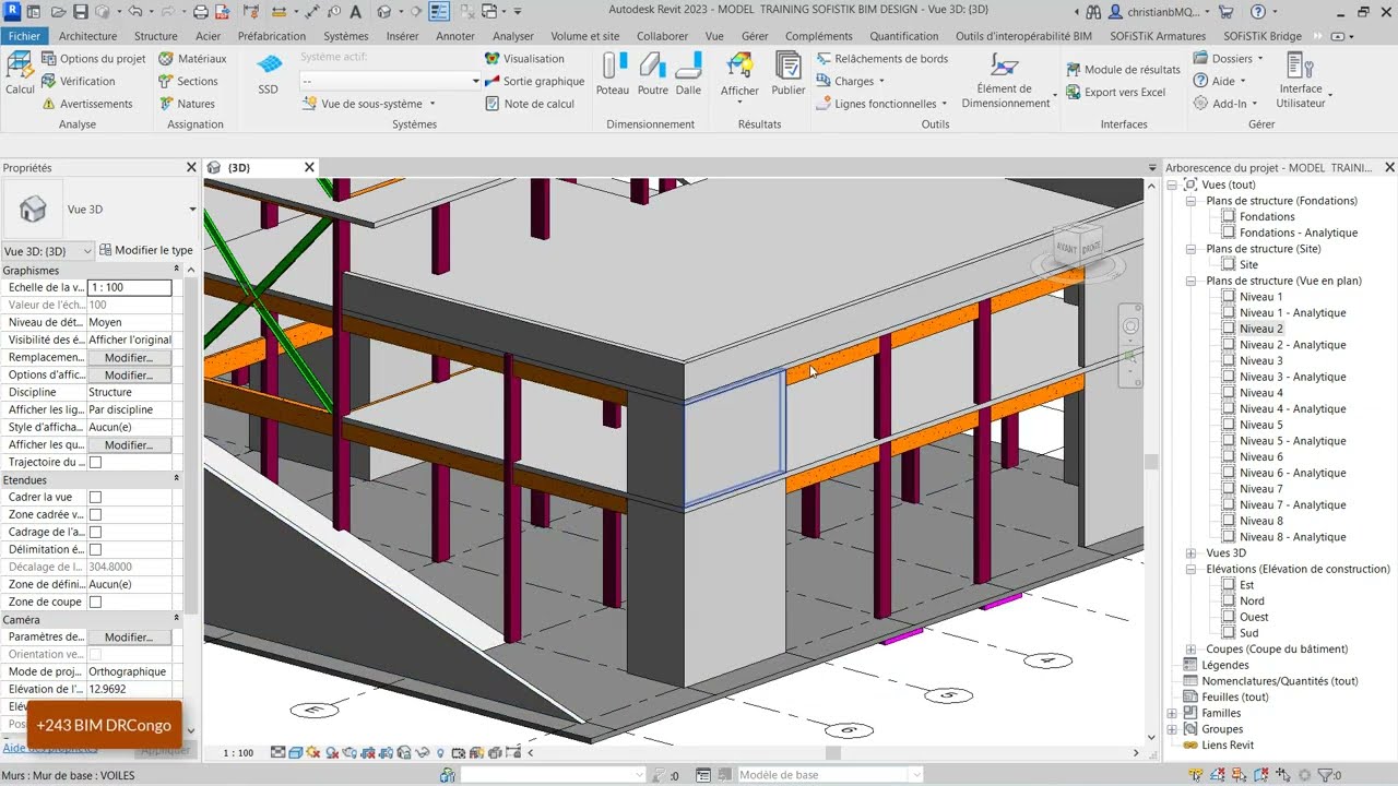 SofistiK Analysis and design 2023  for Revit Part 2 Setting and load combinations