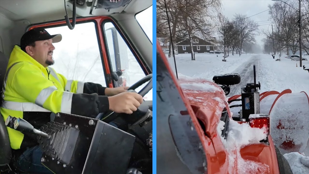 A Day in the Life: Ride along with Orchard Park plow driver working to clear heavy lake effect snow