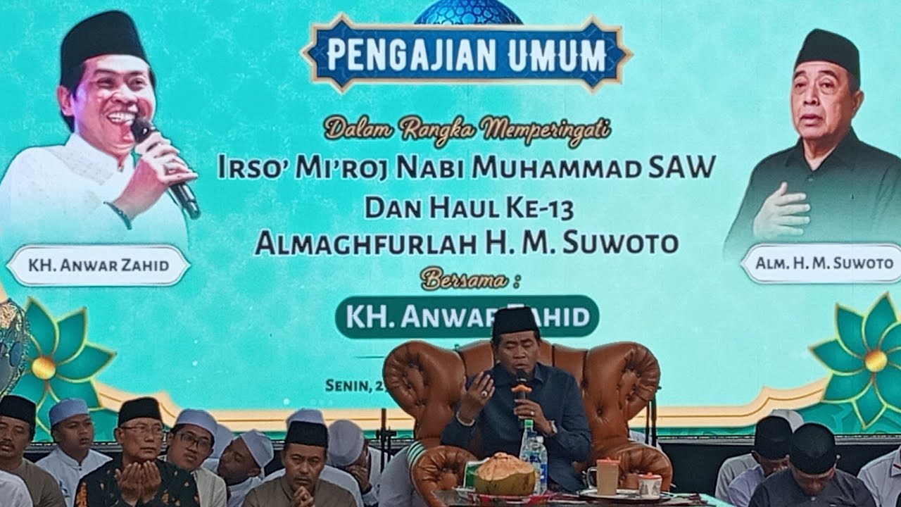 Di Guyur Hujan Lebat KH.Anwar Zahid 
