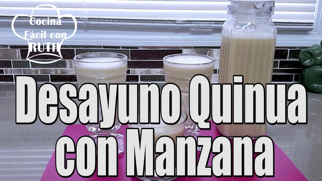 DESAYUNO QUINUA CON MANZANA ¡Nutritivo y fácil de hacer! QUINOA con Manzana