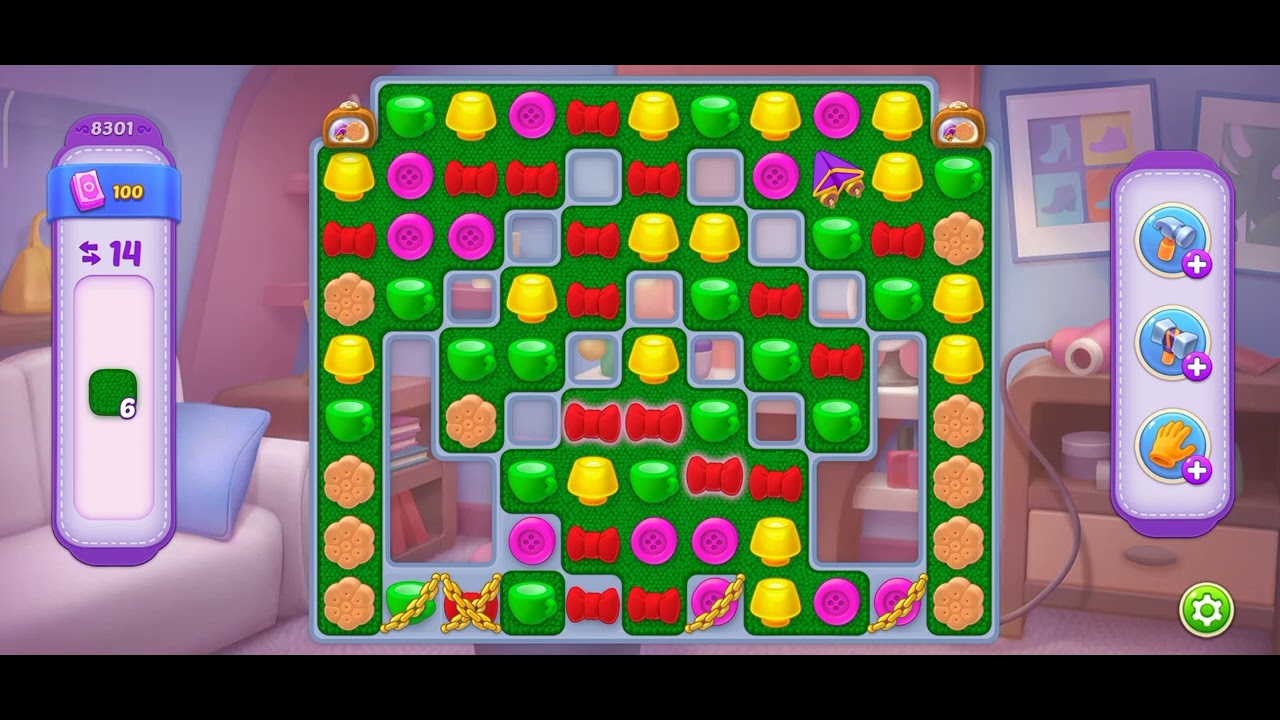 Homescapes level 8301 No boosters Hard level