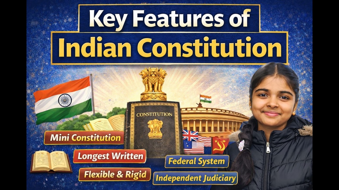 Why Indian Constitution is Unique? | Key Features Explained in Simple Language | Part - 5