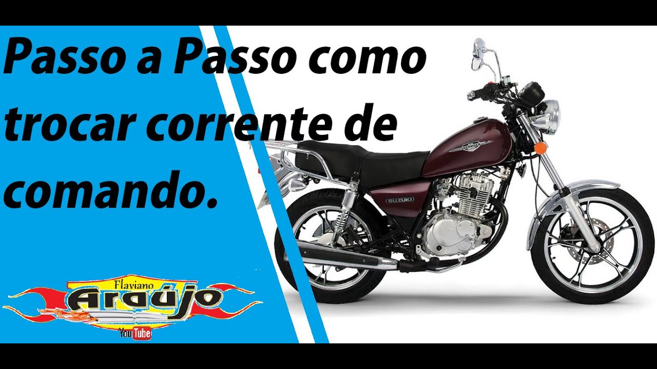 Trocando Corrente de comando da Intruder 125