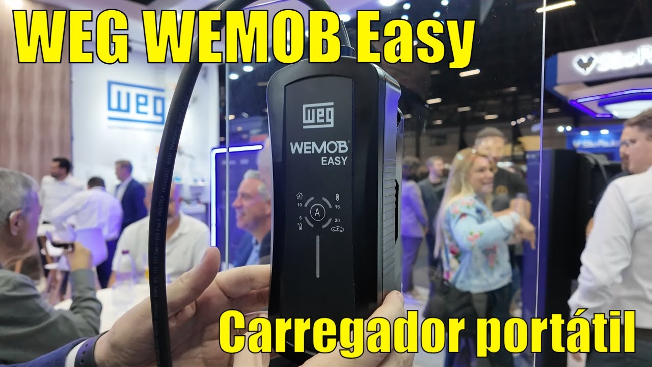 WEG WEMOB Easy - Detalhes técnicos do carregador portátil para carros elétricos