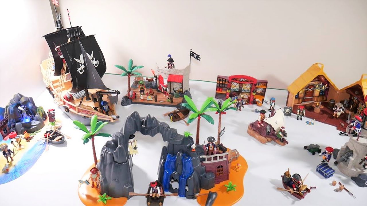 Pirate Island and Pirate World DIY With Our Playmobil Pirates Collection