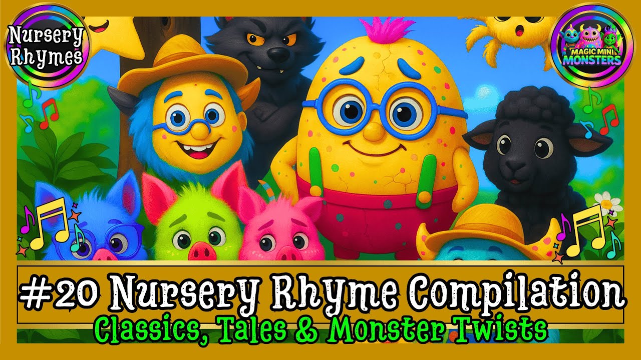 #20 Nursery Rhyme Compilation | Magic Mini Monsters | #magicminimonsters