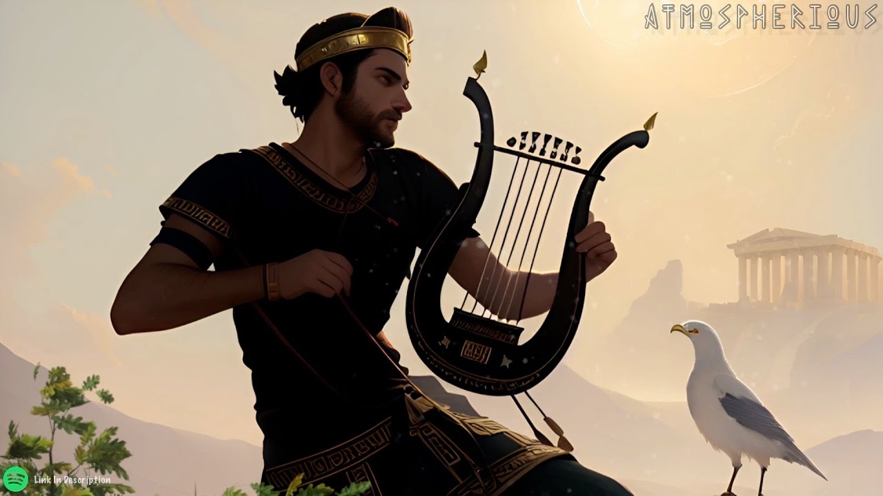 Ancient Greek Music For Sleep & Calm Ambience | Samvyke Harp | Relaxing Music for sleep, study, work