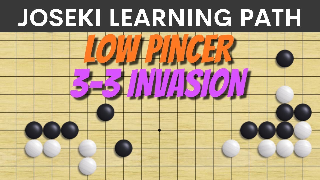 Low Pincer 3-3 Invasion - Joseki Learning Path, Beginner to 1-Dan!