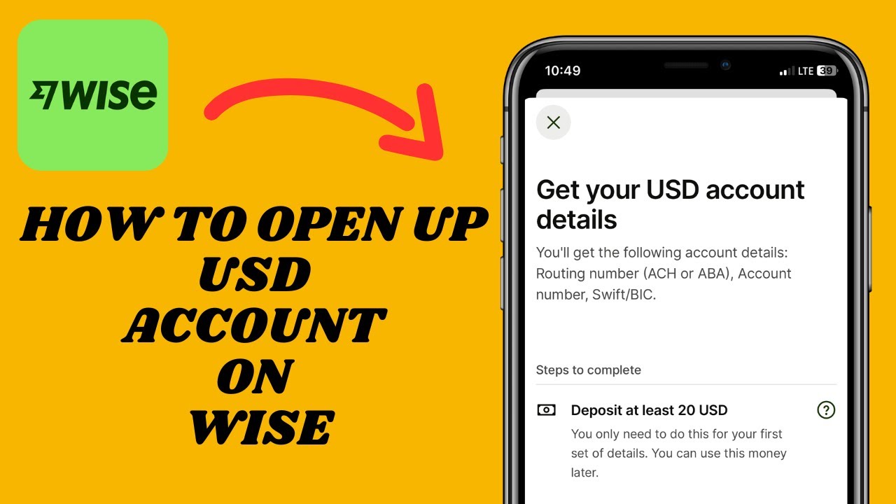 How To Open Up USD Account On Wise in 2025