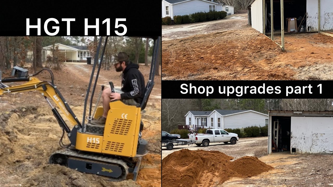 CHINESE MINI EXCAVATOR. moves OVER 30YARDS of DIRT hgt h15 Chinese excavator