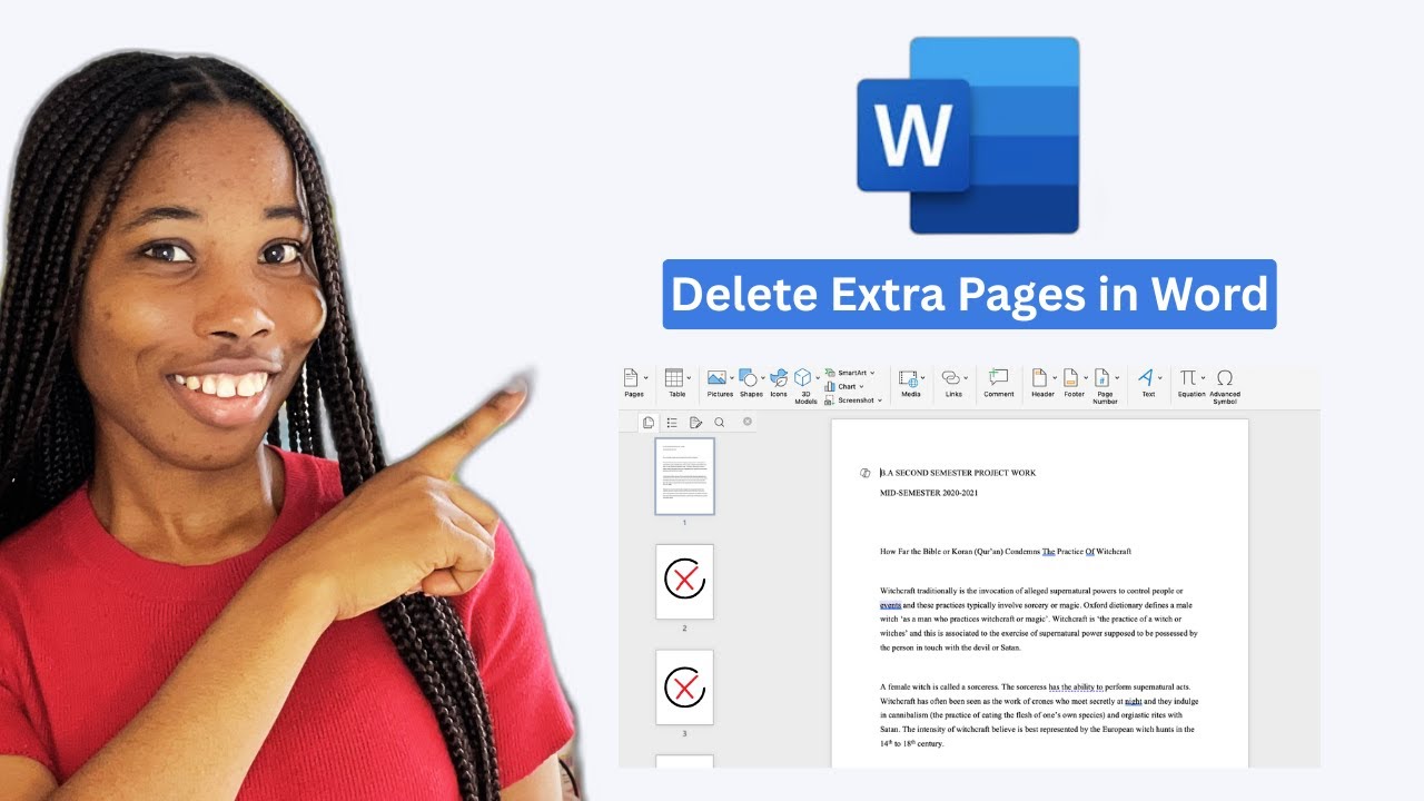 How to Delete Extra Page in Microsoft Word