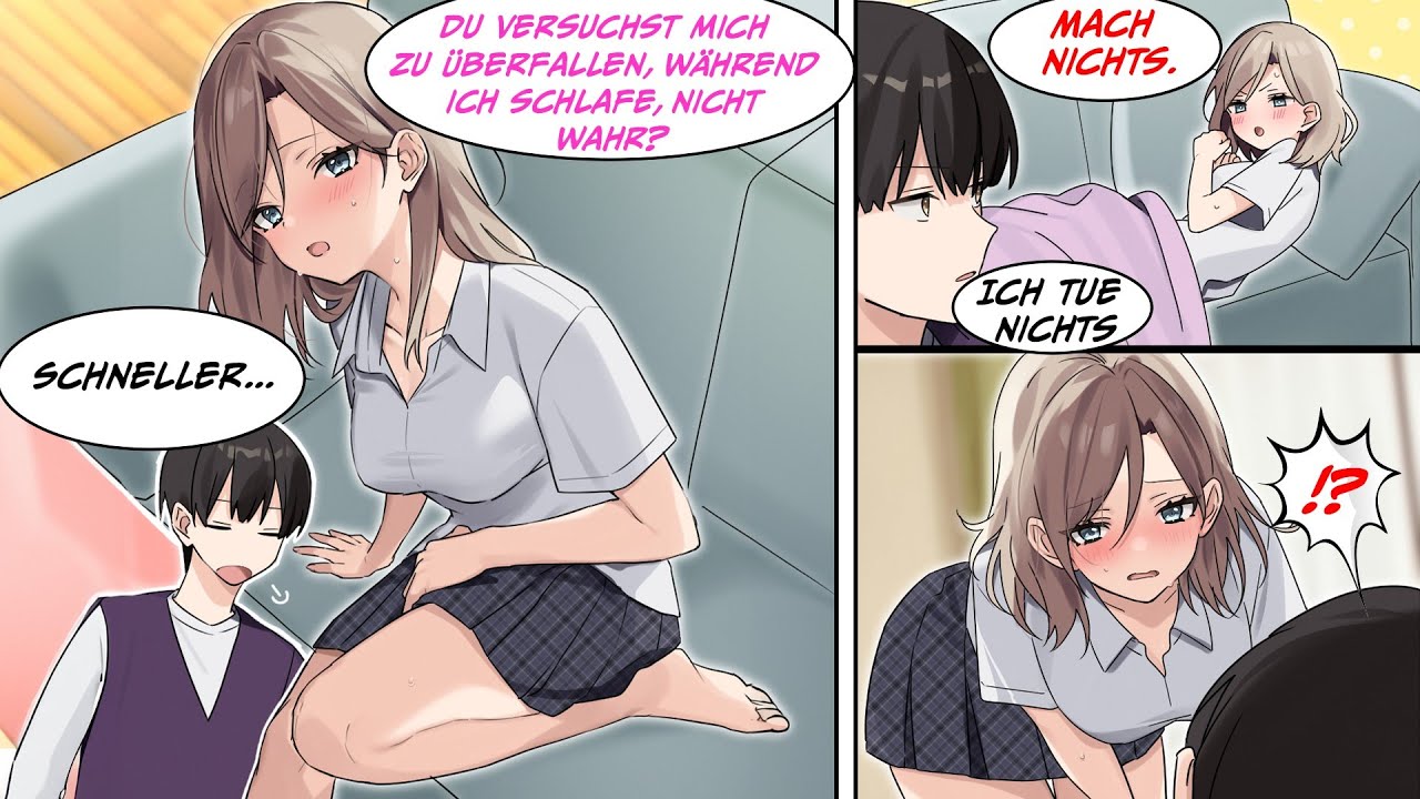 Ein hübsches Model fühlte sich nicht wohl und schien eine schwere Zeit zu haben...