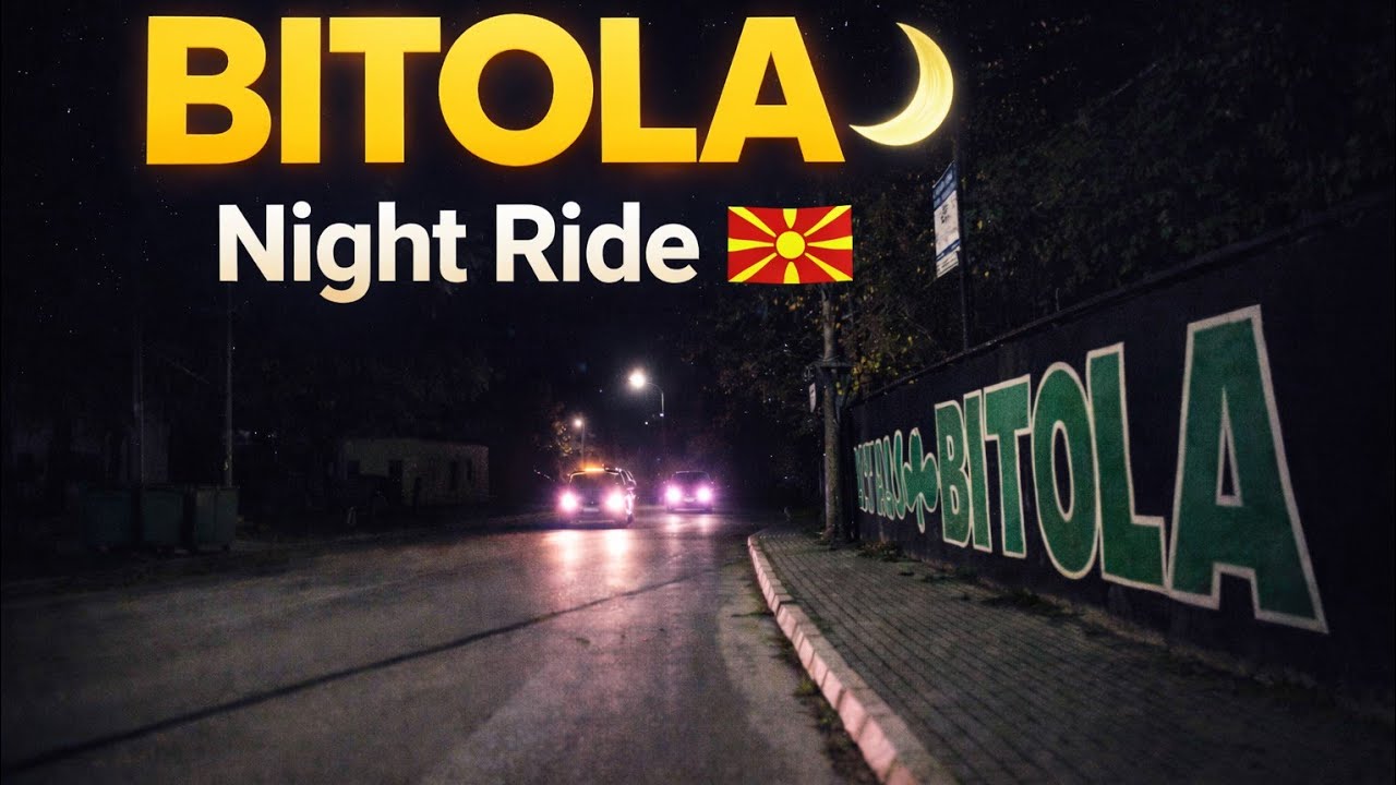 Bitola Night POV 🇲🇰✨ | E-Scooter Ride from Bliss Mall to Todor Angelevski via Ilindenska Street
