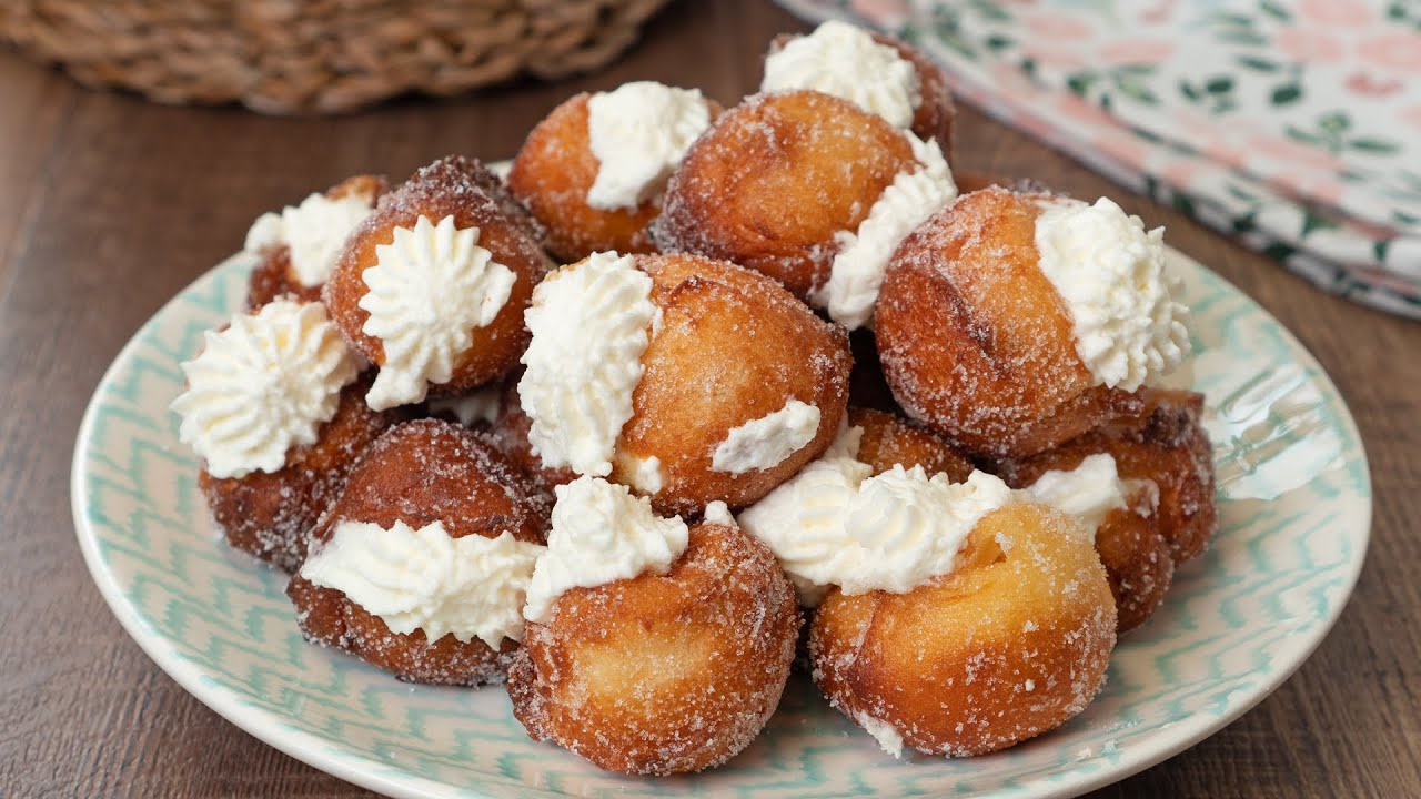Receta de Buñuelos de Viento Rellenos de Nata: ¡Fáciles y Rápidos!