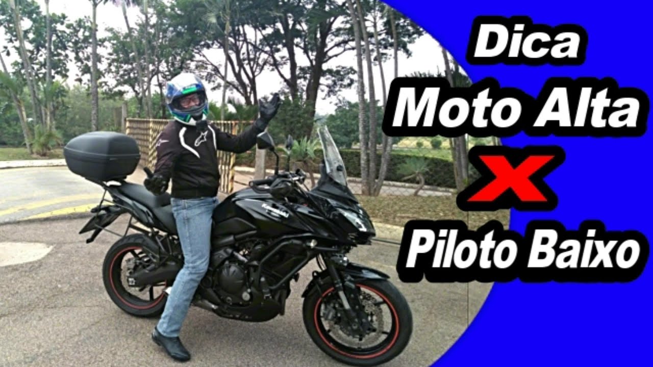 Técnica pra MOTOCICLISTA BAIXO pilotar MOTO ALTA