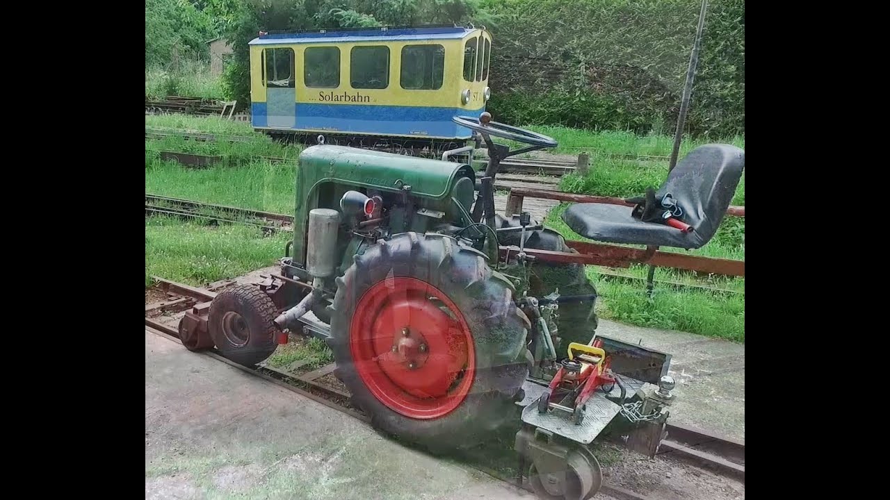 Ein Holder auf den Schienen der Buchhorster Waldeisenbahn