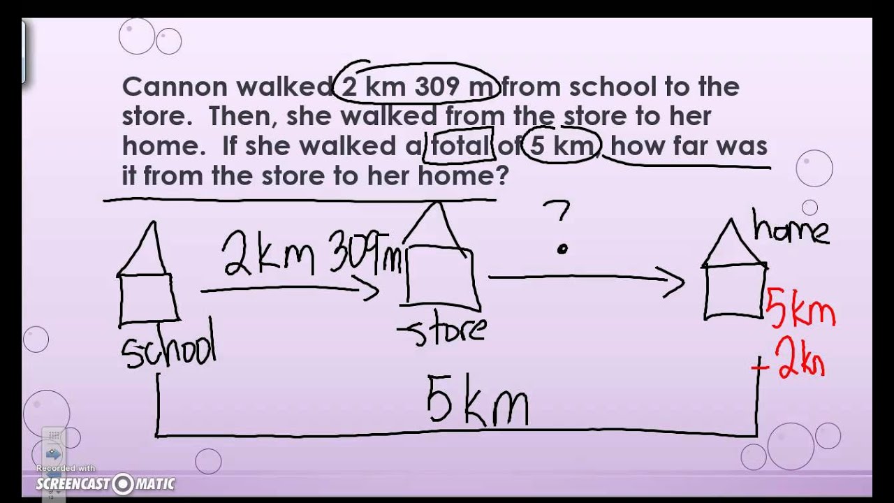 Converting Metrics word problems
