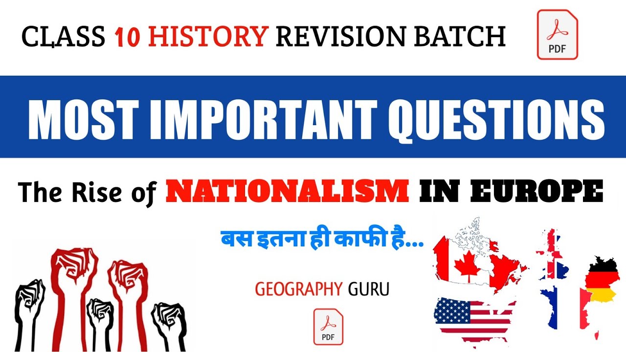 Class 10 SSt Most Important Question | History Ch.1 Nationalism in Europe Mcq #cbseclass10 #mcq #gg