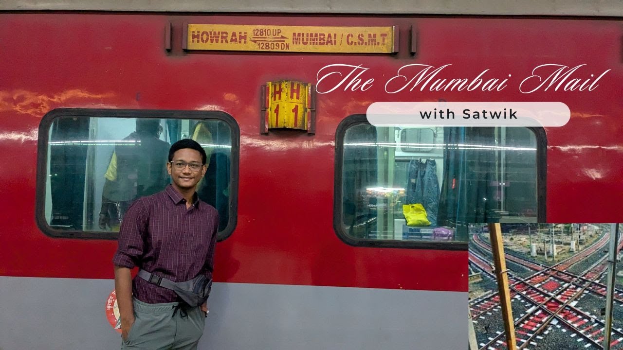 *पहली 1st AC की यात्रा 😍* 12810 HWH-CSMT Mumbai Mail train journey full vlog || Howrah to Nashik